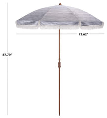 SAFAVIEH umbrella in patio setting providing stylish sun protection benefit