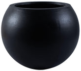 SAFAVIEH Kenslia front view showing rounded silhouette and sleek black finish for style