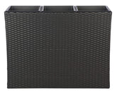 SAFAVIEH Rita front view showing three-tier plant display and space-saving benefit