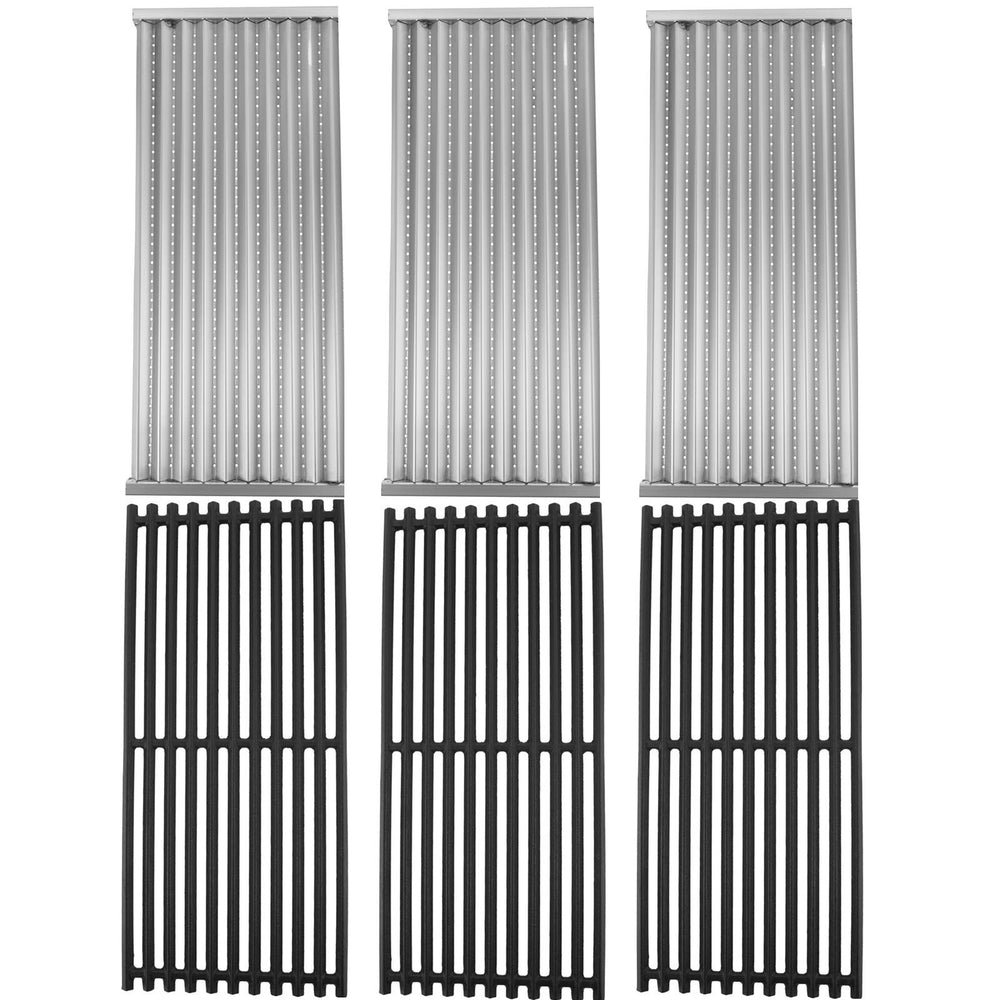 SafBbcue front packaging showing emitter plates and grates, easy replacement benefit