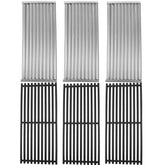 SafBbcue front packaging showing emitter plates and grates, easy replacement benefit