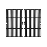 SafBbcue front view of cast iron grates showing full coverage and easy replacement