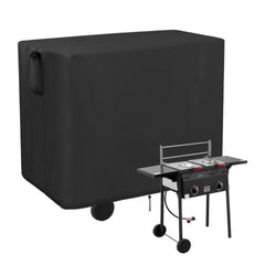 Safipotts front view of fryer cover showing full waterproof protection