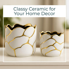 Sagebrook Home detail of gold accent highlighting refined finish and decorative shine
