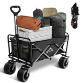 SAILARY front view of wagon showing frame and drink holders for convenient hauling