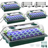 Saillong front view of full starter kit showing trays and domes for organized propagation