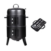 Sailret front view of smoker showing compact 3-in-1 design and stable base