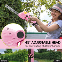 Saker adjustable head set at 30 degrees to reduce bending and ease reach