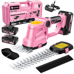 Saker front view packaging showing product and accessories for easy setup