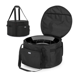 samdew front view of bag showing secure fit and protection