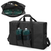 samdew front view of carry case showing neat storage and easy transport