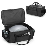 samdew bag front view with grill inside shows neat transport and protection