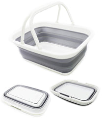 SAMMART front view of tub showing compact, portable design and easy carry benefit