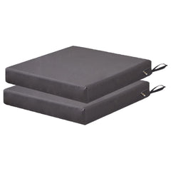 SAMTY front view of gray patio cushion showing neat edges and fit