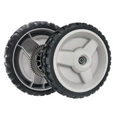 sanbaiyi front wheel assembly close-up showing fit and sturdy construction