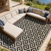 SAND MINE front view 10x20 rug shows coverage and curb appeal