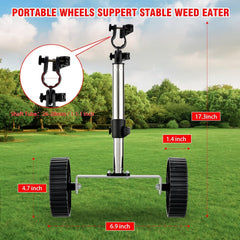 SANJIAN wheel in use on lawn demonstrating reduced arm strain and smooth rolling