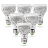 SANSI 6-pack front view showing bulbs and E26 bases for easy installation and reliable lighting