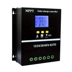 Saooer LCD close-up displaying voltage and charge current for easy checks