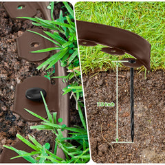 Sasylvia edge profile side view showing 2-inch height and clean turf separation benefit