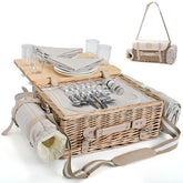 SatisInside wicker basket front view showing elegant design and easy transport