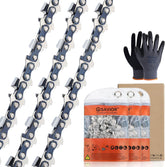Savior front packaging showing three 14-inch chains for quick replacement