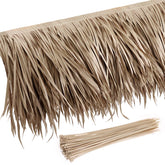Sawysine front view of the grey thatch roll showing compact packaging and included ties