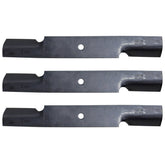 Scag 3-pack 482878 front view showing blades and packaging, ensures correct fit