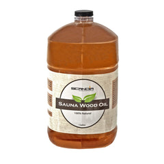 Scandia gallon container showing label and cedar scent benefit