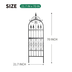 SCENDOR trellis stakes inserted into soil demonstrating 9.2 inch ground anchoring for stability