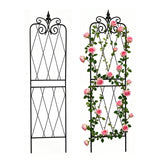 SCENDOR trellis front view showing full 59-inch height and decorative butterfly pattern benefit