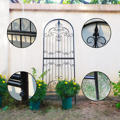 SCENDOR trellis in garden with roses demonstrating beautiful plant support