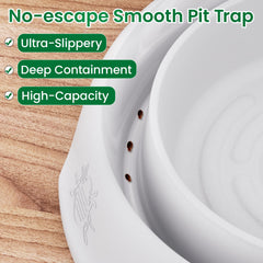 Schadro cup with captured insect demonstrating monitoring effectiveness