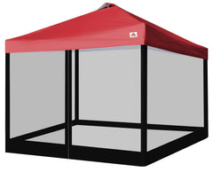 SCOCANOPY front full panel showing complete black mesh and fit benefit