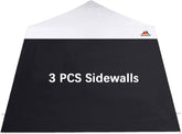 SCOCANOPY front view of black sidewall installed showing clean coverage and privacy