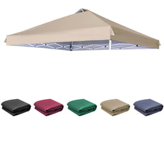 SCOCANOPY front view beige top showing full canopy coverage and protection