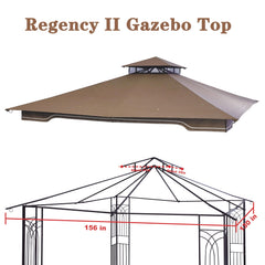SCOCANOPY canopy installed on gazebo frame demonstrating fit