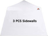 SCOCANOPY front view white sidewall showing full coverage and weather protection