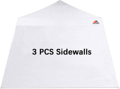 SCOCANOPY front view white sidewall showing full coverage and weather protection