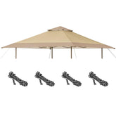 SCOMANAGE front view of 13x13 replacement canopy top showing fit and finish benefit