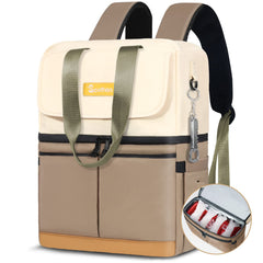 Scothen front view showing stylish cooler backpack and convenient pockets