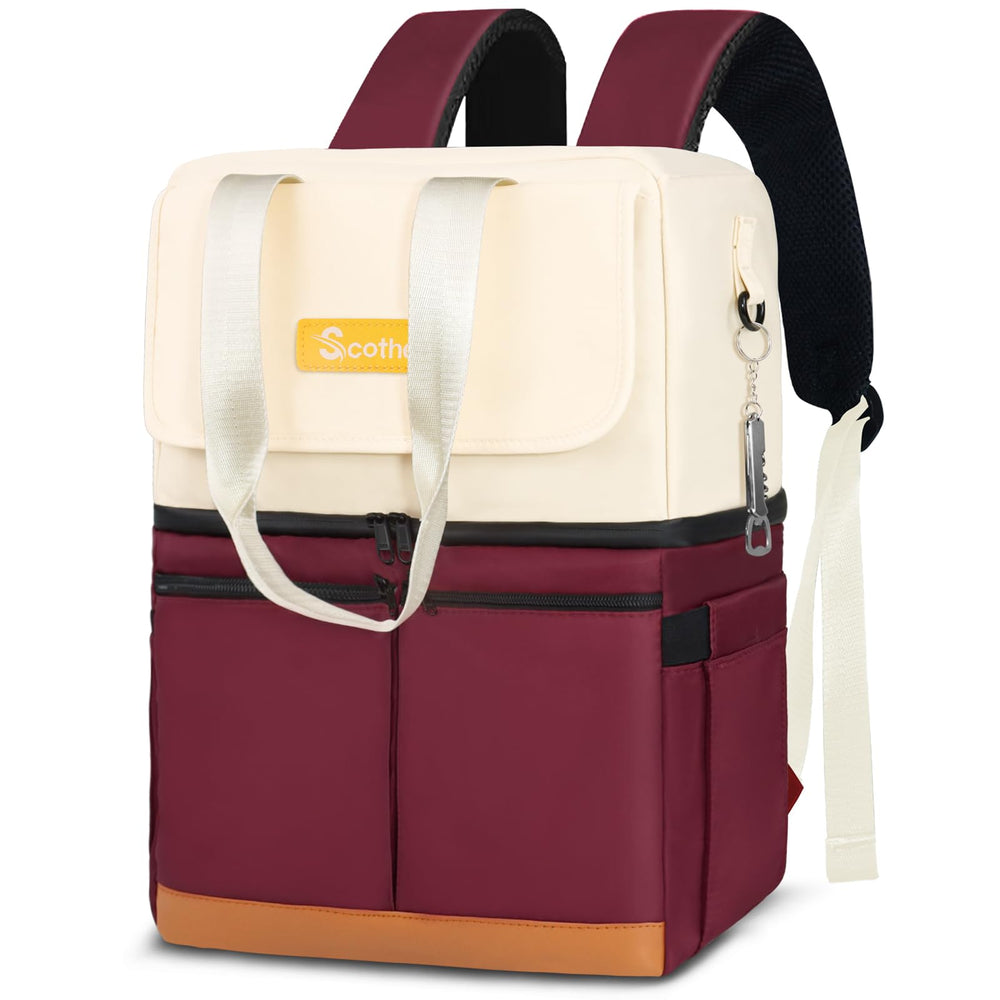 Scothen front view showing bag design and easy carry benefit