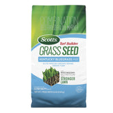 Scotts bag front packaging showing product and benefit of thicker turf