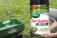 Close-up of Scotts granules texture for even moss control