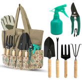 scuddles front view of full tool set showing organized bag and tools for easy storage