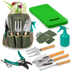 scuddles kit front view showing complete 10-piece set and tote for easy storage