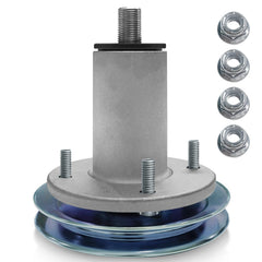 SDEAUP spindle front view showing mounting holes and fit for Ariens, clear replacement benefit