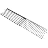 SearCook warming rack front view showing full stainless finish and extra grilling area