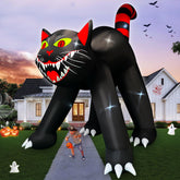 SEASONBLOW giant black cat front view showing size and curb appeal