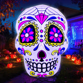 SEASONBLOW sugar skull front view showing colorful design and yard impact